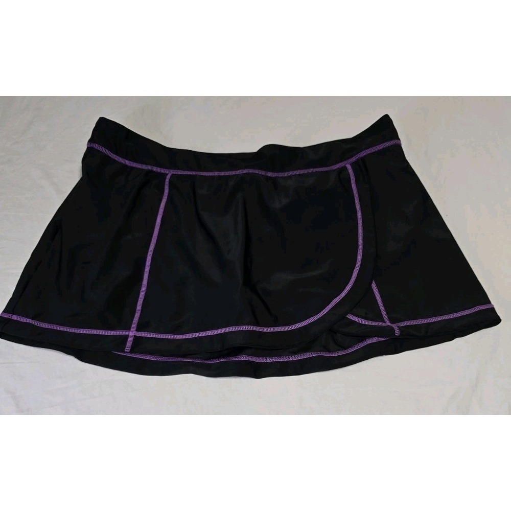 ZeroXposur Women's XXL‎ (18) Swim Skort Black and Purple